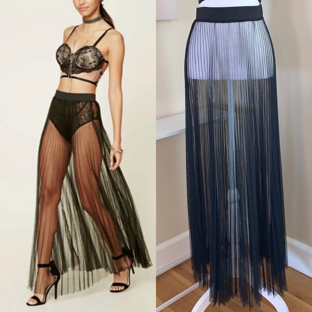 Sheer Maxi Skirt